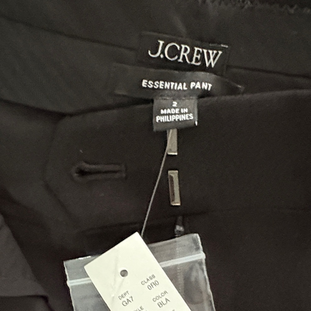 J.Crew Black Tailored Trousers